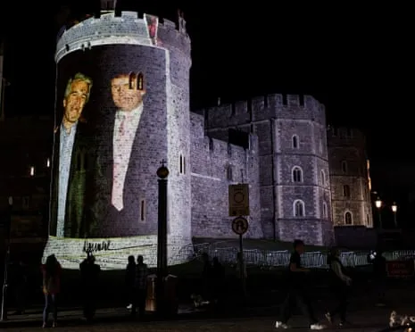 Four People Taken into Custody Following Pictures of Trump and Epstein Shown on Royal Windsor Castle